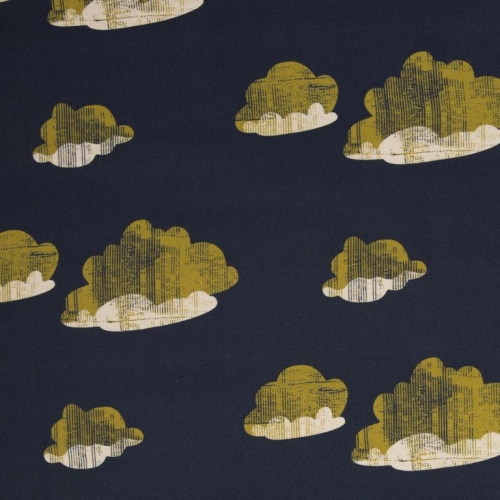 Viskose "glowing clouds" Käselotti Dunkelblau